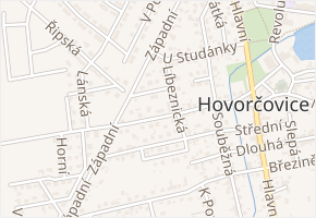 Bořanovická v obci Hovorčovice - mapa ulice