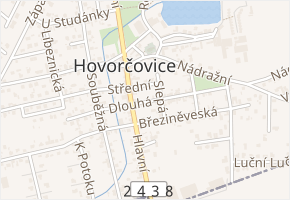 Dlouhá v obci Hovorčovice - mapa ulice