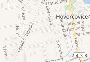Družstevní v obci Hovorčovice - mapa ulice