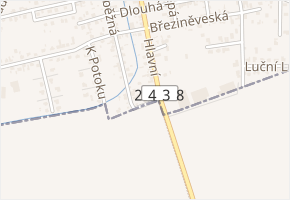 Jižní v obci Hovorčovice - mapa ulice