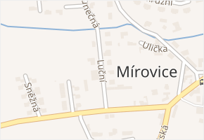 Luční v obci Hovorčovice - mapa ulice