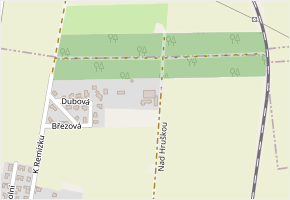 Nad Hruškou v obci Hovorčovice - mapa ulice