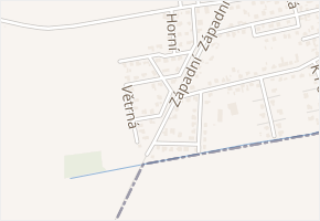 Okrouhlá v obci Hovorčovice - mapa ulice