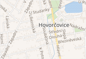 Souběžná v obci Hovorčovice - mapa ulice