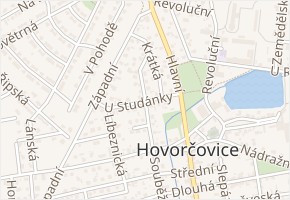 U Studánky v obci Hovorčovice - mapa ulice