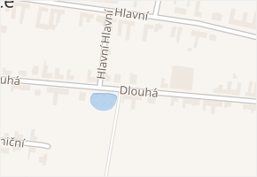 Dlouhá v obci Hrabětice - mapa ulice
