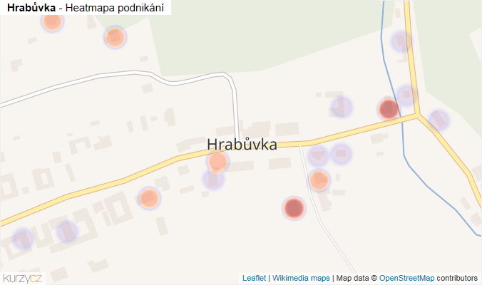Mapa Hrabůvka - Firmy v části obce.