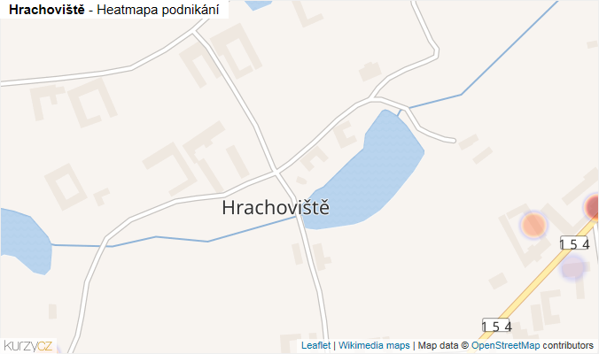 Mapa Hrachoviště - Firmy v části obce.