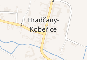 Hradčany v obci Hradčany-Kobeřice - mapa části obce