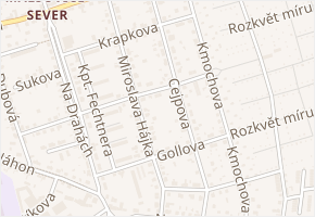 Adolfa Doležala v obci Hradec Králové - mapa ulice