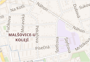 Antala Staška v obci Hradec Králové - mapa ulice