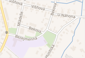 Bekova v obci Hradec Králové - mapa ulice