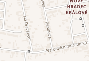 Bendlova v obci Hradec Králové - mapa ulice