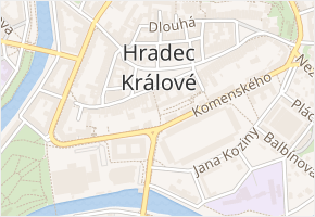 Bono publico v obci Hradec Králové - mapa ulice