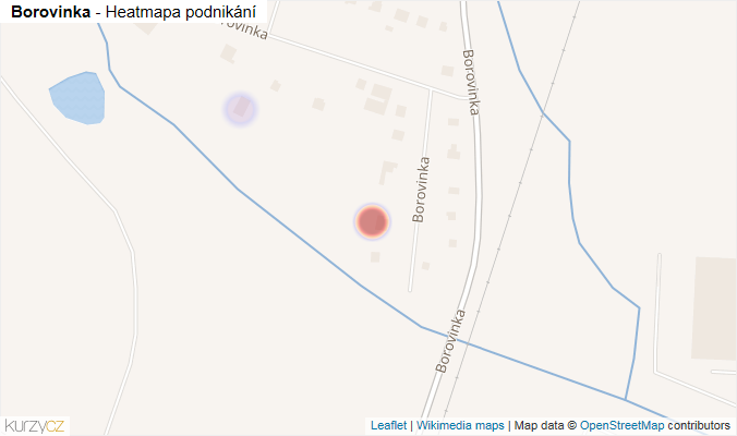 Mapa Borovinka - Firmy v ulici.