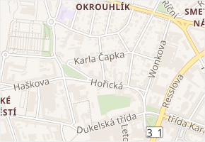 Bozděchova v obci Hradec Králové - mapa ulice