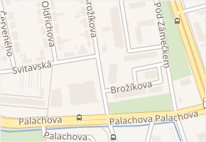 Brožíkova v obci Hradec Králové - mapa ulice