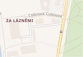 Collinova v obci Hradec Králové - mapa ulice