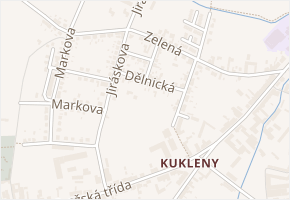Dělnická v obci Hradec Králové - mapa ulice