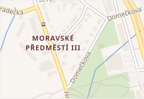 Dobroslavova v obci Hradec Králové - mapa ulice