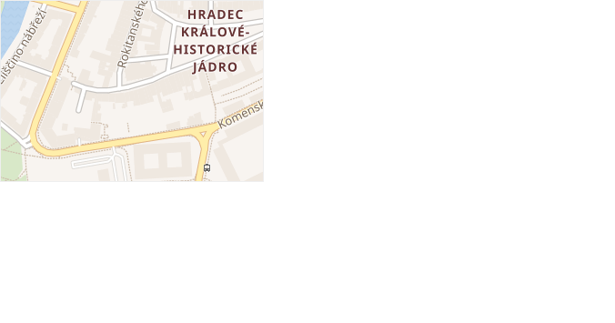 Franušova v obci Hradec Králové - mapa ulice