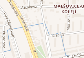 Fučíkova v obci Hradec Králové - mapa ulice