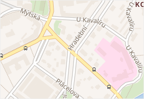Hradební v obci Hradec Králové - mapa ulice