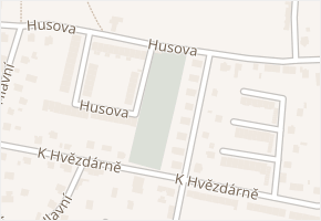 Husova v obci Hradec Králové - mapa ulice