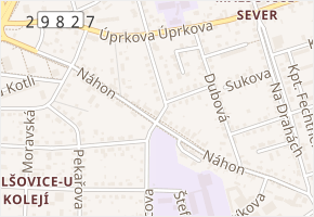 Jandova v obci Hradec Králové - mapa ulice