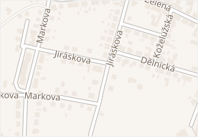 Jiráskova v obci Hradec Králové - mapa ulice