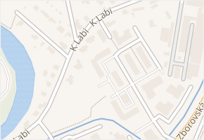 K Labi v obci Hradec Králové - mapa ulice