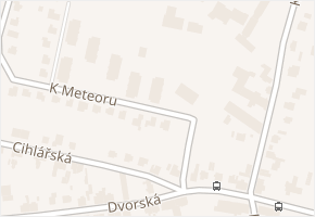 K Meteoru v obci Hradec Králové - mapa ulice