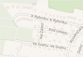 K Rybníku v obci Hradec Králové - mapa ulice