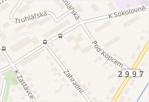 K Sokolovně v obci Hradec Králové - mapa ulice