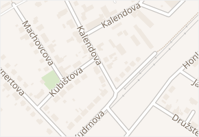 Kalendova v obci Hradec Králové - mapa ulice