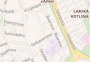 Kampanova v obci Hradec Králové - mapa ulice