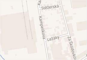 Kampelíkova v obci Hradec Králové - mapa ulice