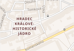 Klicperova v obci Hradec Králové - mapa ulice