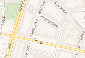 Klumparova v obci Hradec Králové - mapa ulice