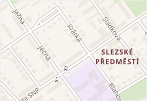 Krátká v obci Hradec Králové - mapa ulice