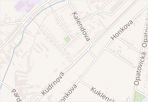 Kubištova v obci Hradec Králové - mapa ulice
