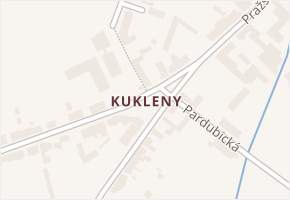 Kukleny v obci Hradec Králové - mapa části obce