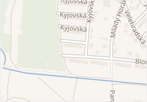 Kyjovská v obci Hradec Králové - mapa ulice