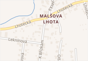Lhotecká v obci Hradec Králové - mapa ulice