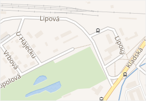 Lipová v obci Hradec Králové - mapa ulice