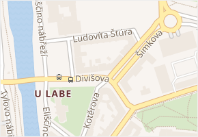 Ludovíta Štúra v obci Hradec Králové - mapa ulice
