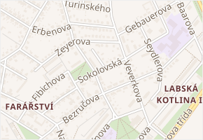 Mařákova v obci Hradec Králové - mapa ulice