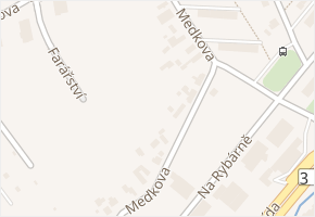 Medkova v obci Hradec Králové - mapa ulice