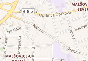 Miřiovského v obci Hradec Králové - mapa ulice