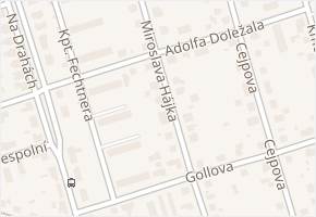Miroslava Hájka v obci Hradec Králové - mapa ulice